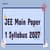 JEE Main Paper 1 Syllabus 2026 for Maths, Physics, Chemistry